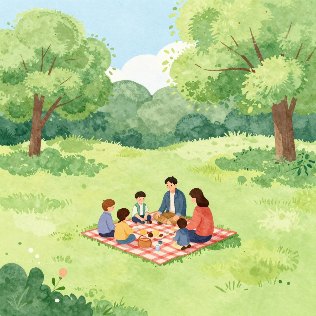 Picture from the lesson “Time to Five Minutes”