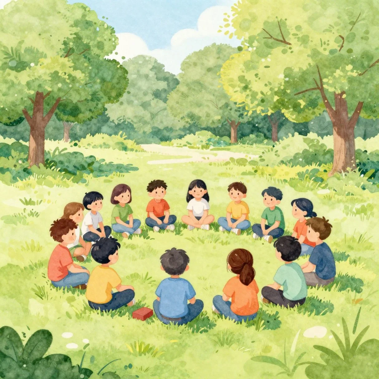 Picture from the lesson “Counting in lines and circles”