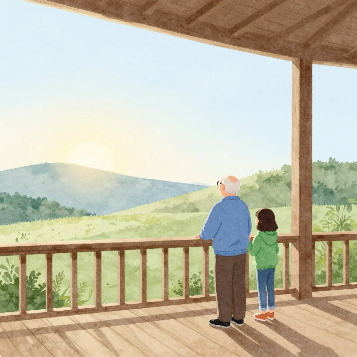 Picture from the lesson “Sunrise and sunset”