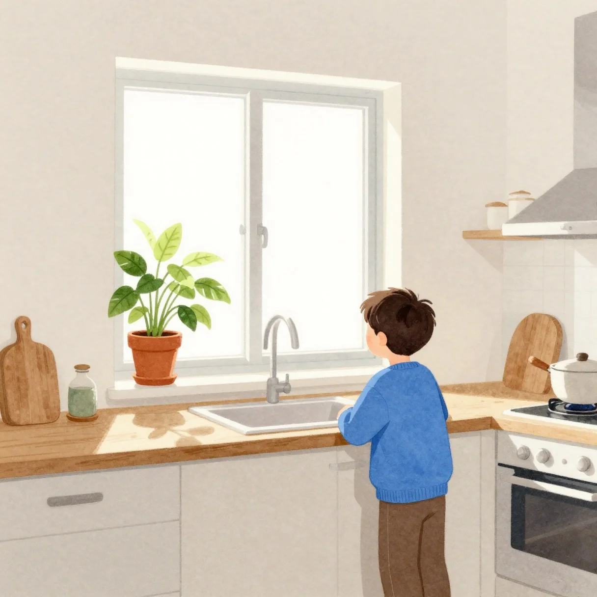 Picture from the lesson “Plants Need Light”
