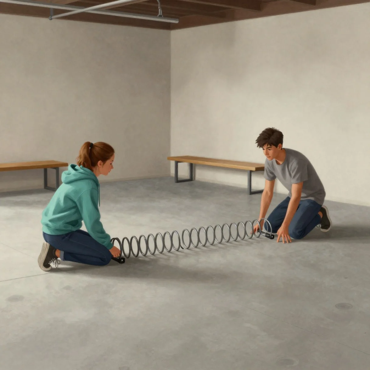Picture from the lesson “Transverse and Longitudinal Waves”