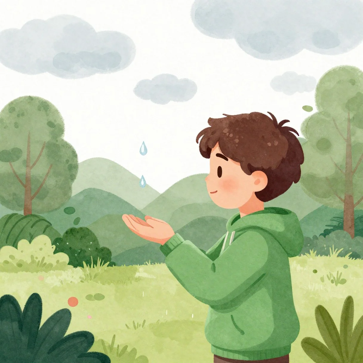 Picture from the lesson “Rain and Snow”